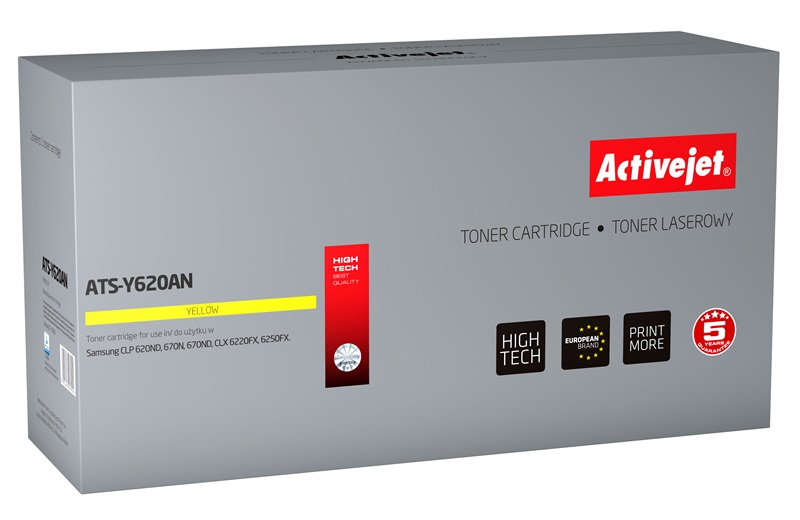 Toner Activejet ATS-Y620AN do drukarki Samsung, Zamiennik Samsung CLT-Y5082L;  Premium;  4000 stron;  żółty.