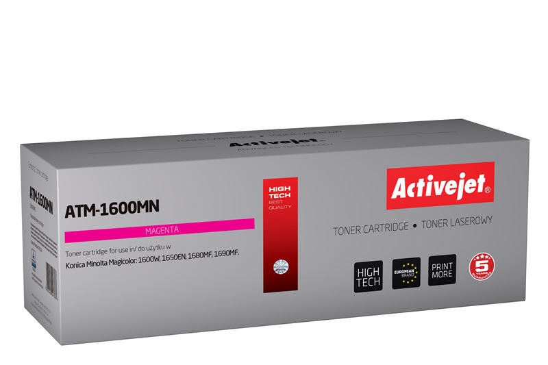 Toner Activejet ATM-1600MN do drukarki Minolta, Zamiennik Konica Minolta A0V30CH;  Supreme;  2500 stron;  purpurowy.