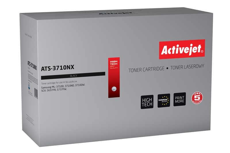 Toner Activejet ATS-3710NX do drukarki Samsung, Zamiennik Samsung MLT-D205E;  Supreme;  10000 stron;  czarny.