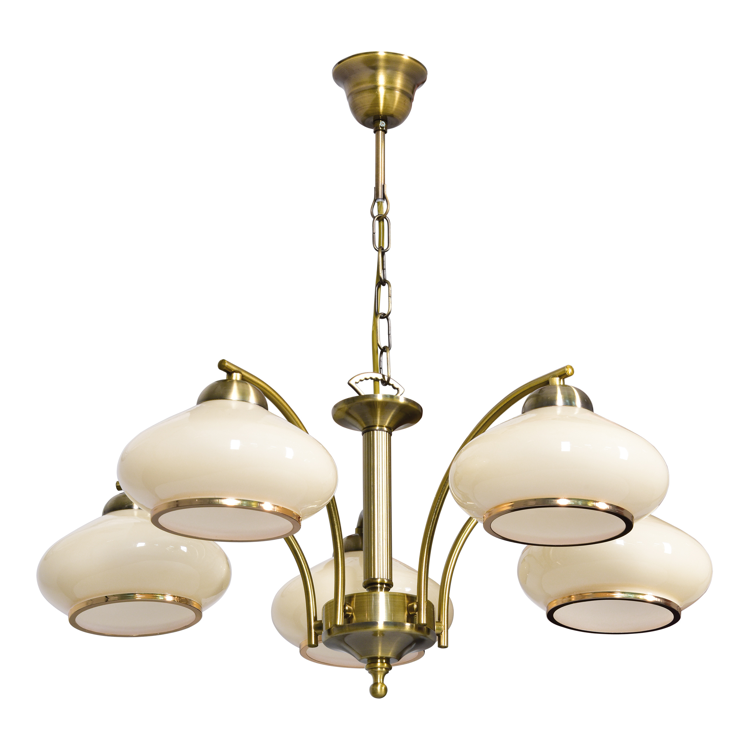Żyrandol klasyczna lampa sufitowa wisząca Activejet RITA Patyna 5xE27 do salonu