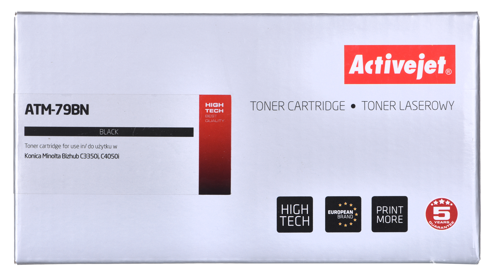 Toner Activejet ATM-79BN do drukarki Konica Minolta, zamiennik Konica Minolta TNP79K; Supreme; 13000 stron; czarny.