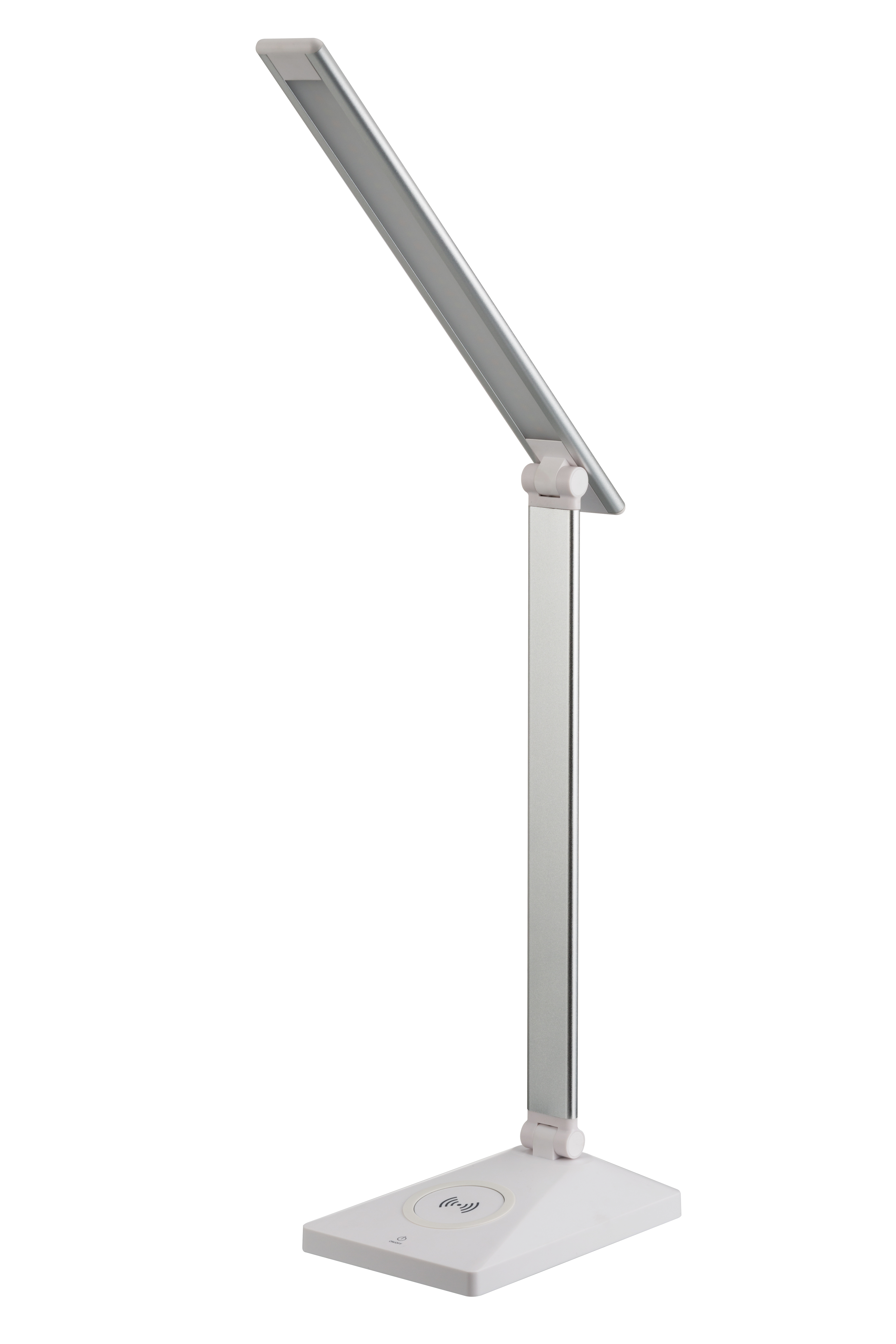 Nowoczesna lampka na biurko LED Activejet PULSAR 2 biała z funkcją szybkiego ładowana bezprzewodowego urządzeń