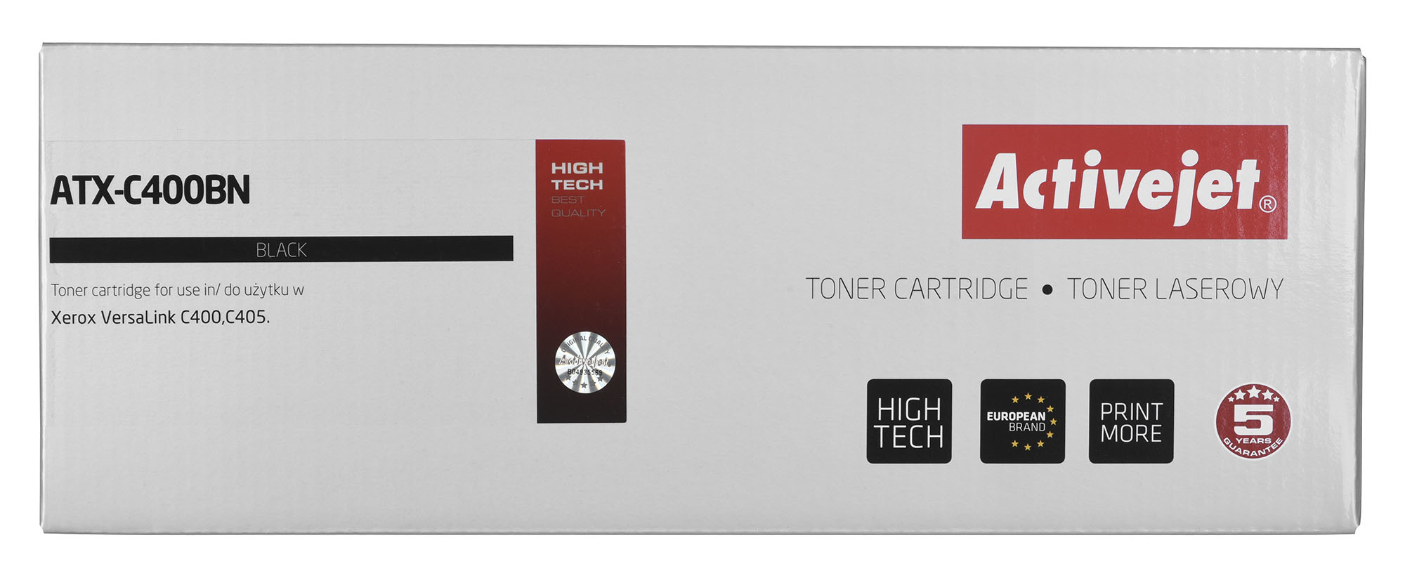 Toner Activejet ATX-C400BN do drukarki Xerox, zamiennik Xerox 106R03508; Supreme; 2500 stron; czarny.