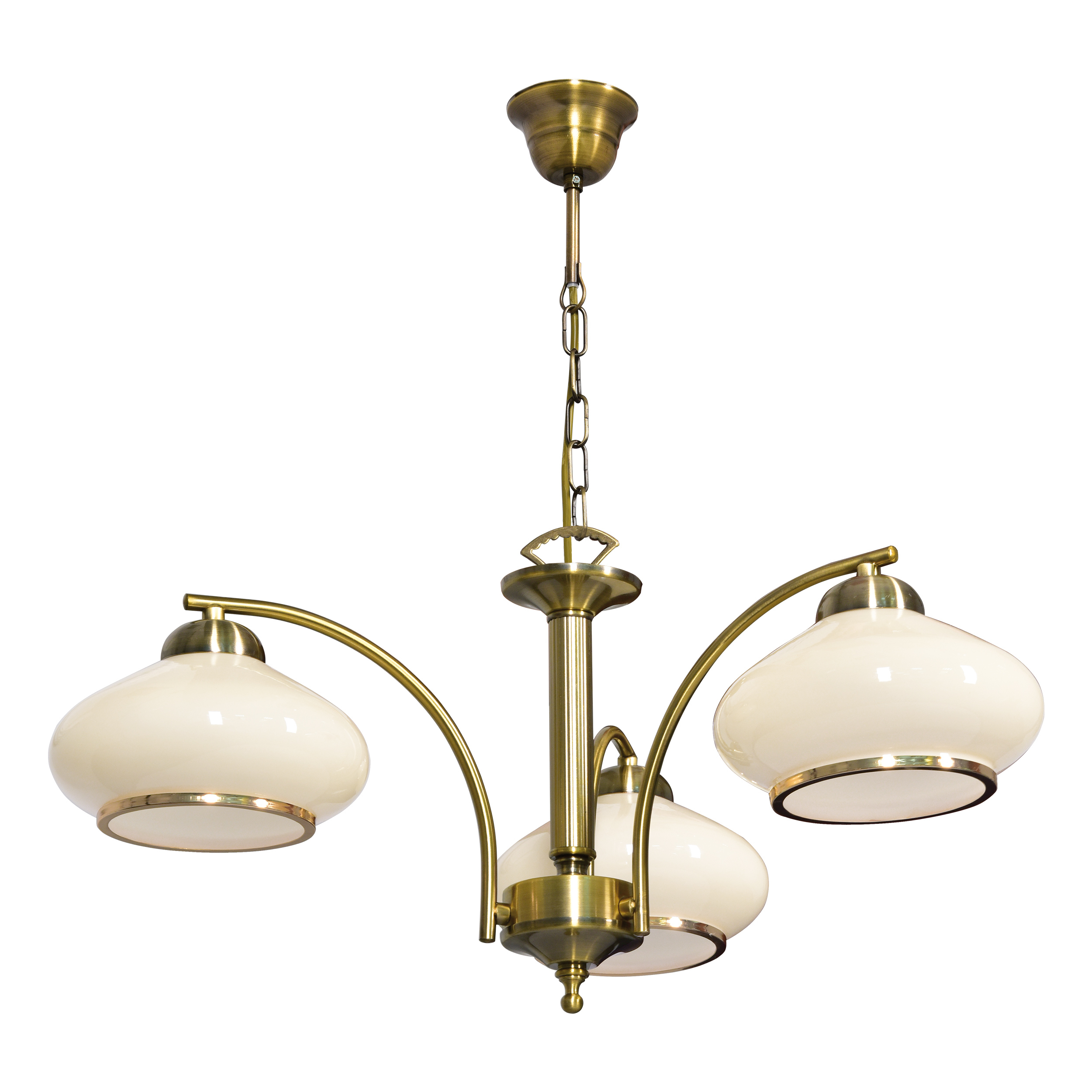 Żyrandol klasyczna lampa sufitowa wisząca Activejet RITA Patyna potrójna 3xE27 do salonu