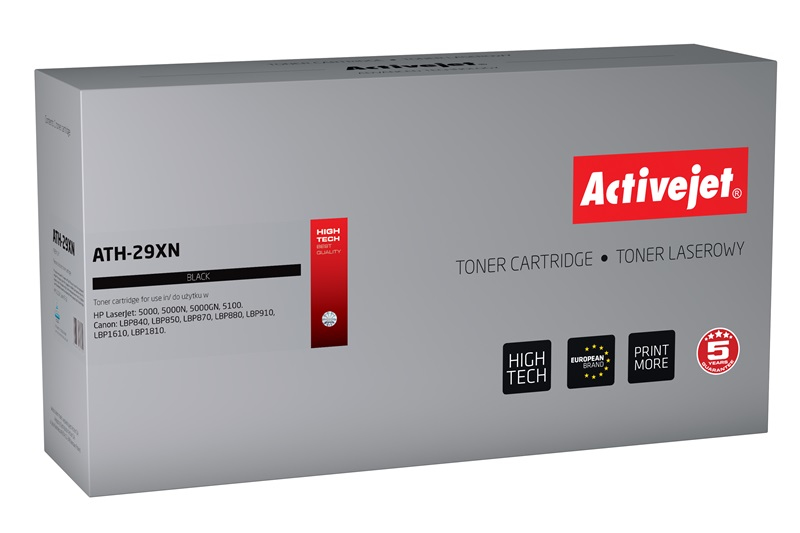 Toner Activejet ATH-29XN do drukarki HP, Zamiennik HP 29X C4129X;  Premium;  10000 stron;  czarny.